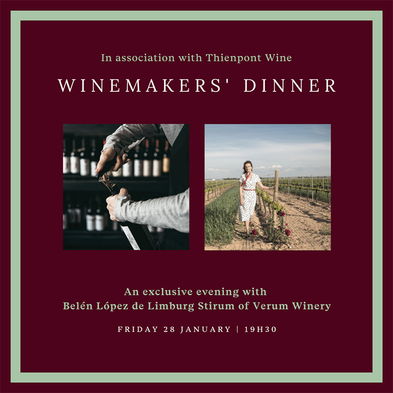 Winemakers' Dinner : An Exclusive Evening with Belén López de Limburg Stirum